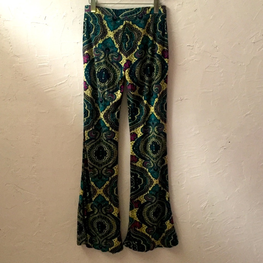 Paisley Bohemian Leggings Eastern Zen Meditation - Picture 5 of 5